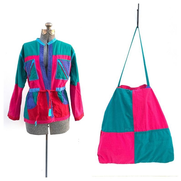 Jackets & Blazers - SOLD EBay Vintage 80's Reversable Colorblock Jacket